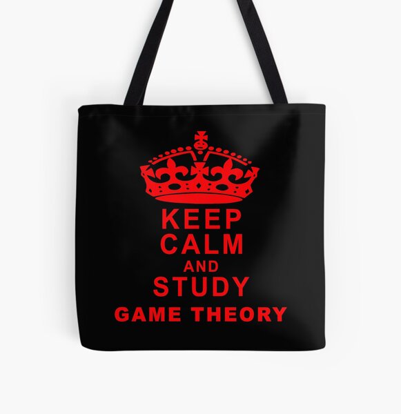 Keep Calm and Study Game Theory - Game Nerds Gift Ideas All Over Print Tote Bag RB2709 product Offical game theory Merch