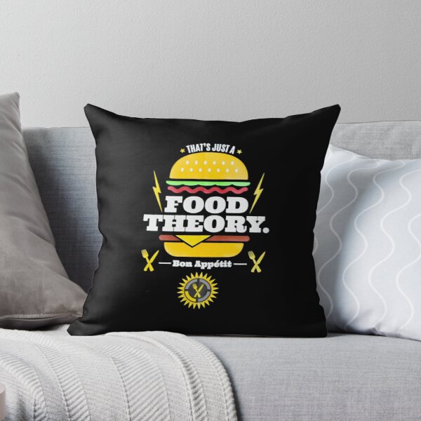 Game Theory Food Theory Flaming Hot Throw Pillow RB2709 product Offical game theory Merch