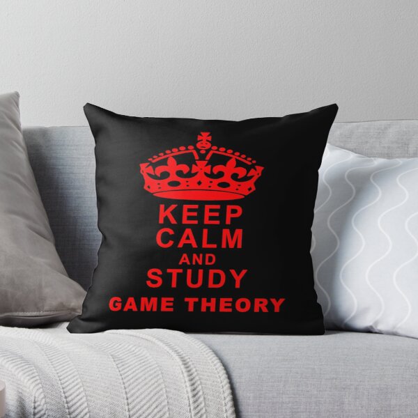 Keep Calm and Study Game Theory - Game Nerds Gift Ideas Throw Pillow RB2709 product Offical game theory Merch